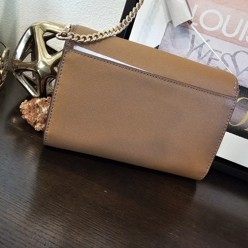 Tory Burch Emerson Wallet Crossbody Bag with Gold Chain